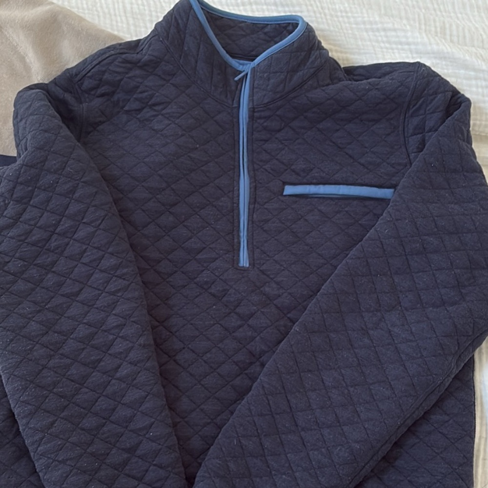 Mens quited half zip
